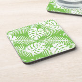 Dessous-de-verre automne tropical, motifs de feuilles d'été (Côté gauche)