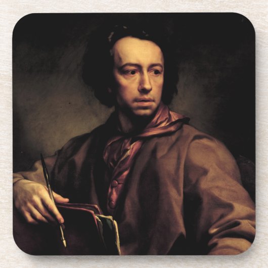 Dessous-de-verre Autoportrait, 1773 (huile sur le panneau) (Devant)