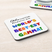 Dessous-de-verre Autrement Connaissez les meilleurs cadeaux Gamma (Côté gauche)