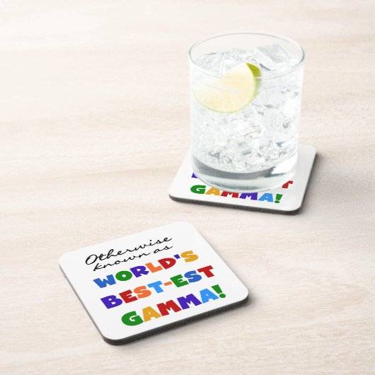 Dessous-de-verre Autrement Connaissez les meilleurs cadeaux Gamma (Côté Droit)