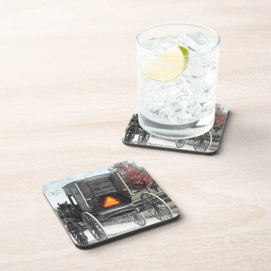 Dessous-de-verre Autumn Amish Buggy (Côté Droit)