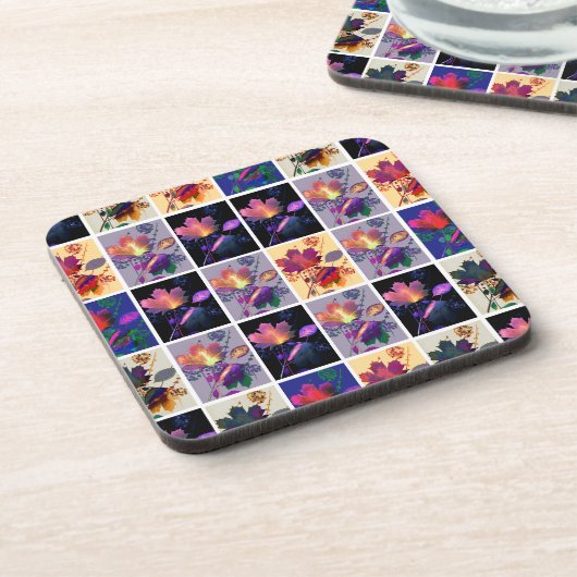 Dessous-de-verre Autumn Leaves Rustic Patchwork (Côté gauche)