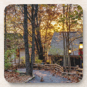 Dessous-de-verre Autumn Woods Sunset Walkway