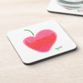 Dessous de verre aux fraises (Côté gauche)