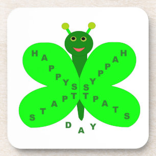 Dessous de verre aux papillons de la Saint-Patrick