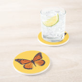 Dessous de verre aux papillons orange (Côté)