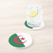 Dessous de verre avec Drapeau d'Algérie (Côté)