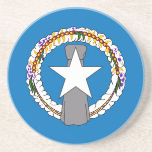 Dessous de verre avec drapeau de la Mariana du Nor