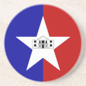 Dessous de verre avec Drapeau de San Antonio, Texa (Devant)