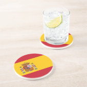 Dessous de verre avec Drapeau d'Espagne (Côté)