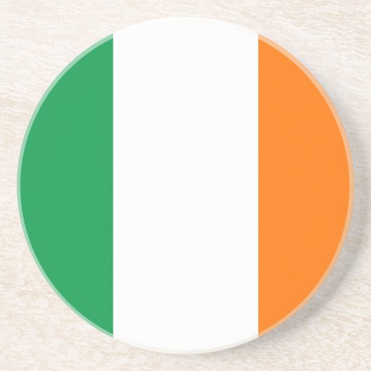 Dessous de verre avec drapeau d'Irlande (Devant)