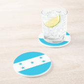 Dessous de verre avec Drapeau du Honduras (Côté)