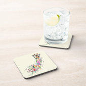 Dessous de verre avec girafe à fleurs (Côté Droit)