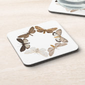 Dessous de verre avec l'anneau de papillon (Côté gauche)