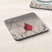 Dessous de verre avec les cardinaux (Côté gauche)