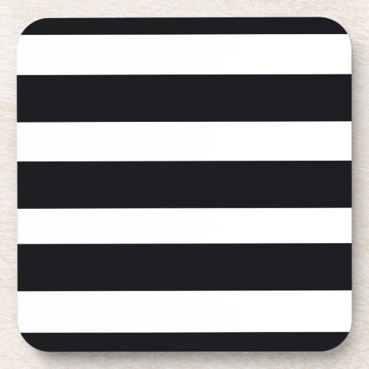 DESSOUS DE VERRE avec STRIPES NOIR et BLANC (Devant)