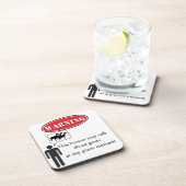 Dessous-de-verre Avertissement drôle de chèvre (Côté Droit)