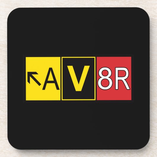 Dessous-de-verre Aviateur - AV8R - (Devant)