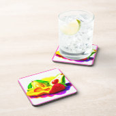 Dessous-de-verre Avocado tropical, fraise et mangue. Commandez dès  (Côté Droit)