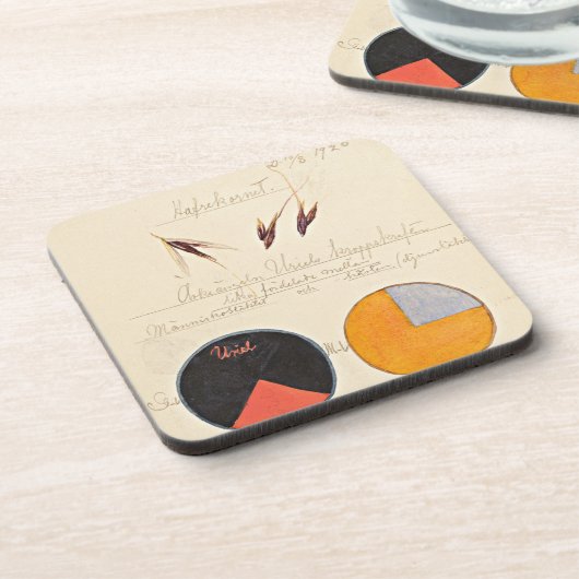 Dessous-de-verre avoine, 1920 par Hilma af Klint (Côté gauche)