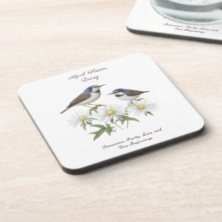 Dessous-de-verre Avril Mois de naissance Fleur Daisy Chéri Annivers