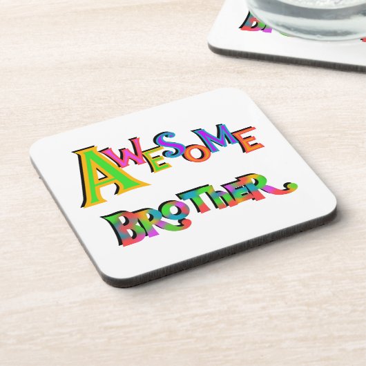 Dessous-de-verre Awesome Frère T-shirts et cadeaux (Côté gauche)