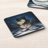 Dessous-de-verre Awesome Mad Hatter Teapot Chat Conception Whimsica (Côté gauche)