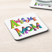 Dessous-de-verre Awesome Maman T-shirts et cadeaux (Côté gauche)