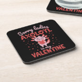 Dessous-de-verre Axolotl est mon valentin (Côté gauche)