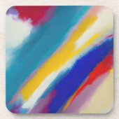 Dessous-de-verre "Azure Cascade" Art Abstrait (Devant)