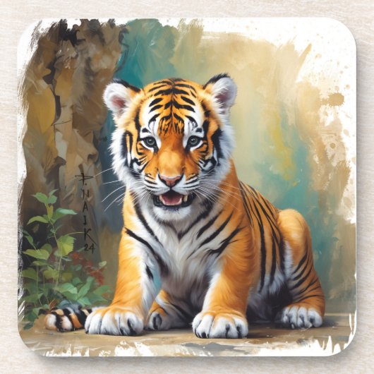 Dessous-de-verre Baby Tiger (Devant)
