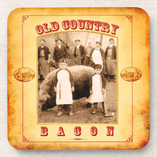 Dessous de verre Bacon de l'ancien pays
