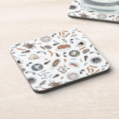 Dessous-de-verre Bactéries et motif de virus (Côté gauche)