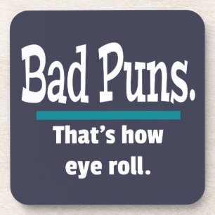 Dessous-de-verre Bad Puns Roll Papa Blague Funny Puns