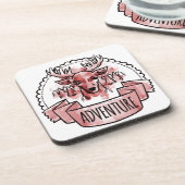 Dessous-de-verre Badge d'aventure de cerf (Côté gauche)