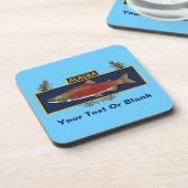 Dessous-de-verre Badge du pêcheur de combat de l'Alaska (Côté gauche)