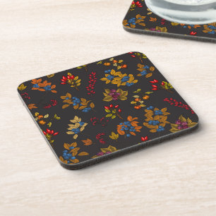 Dessous-de-verre Baies d'automne sur chocolat brun 2