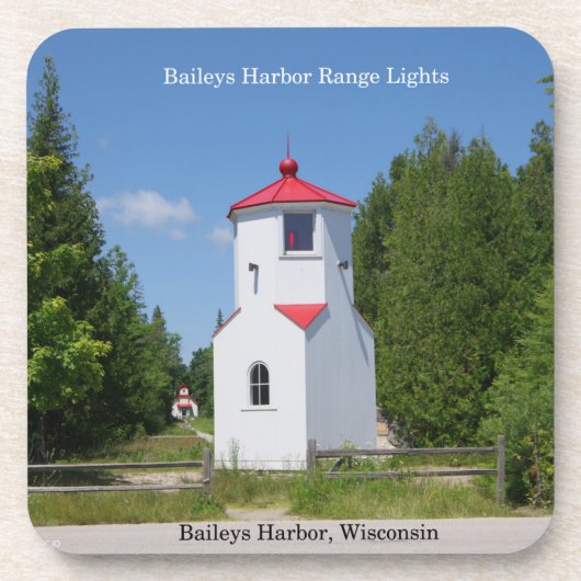 Dessous-de-verre Baileys Harbour Range Lights ensemble de 6 dessous (Devant)