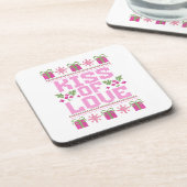 Dessous-de-verre Baiser d'amour pour Noël (Côté gauche)