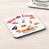 Dessous-de-verre Baiser du Trinidad-et-Tobago la nourriture de (Côté gauche)