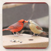 Dessous-de-verre Baiser les cardinaux (Devant)