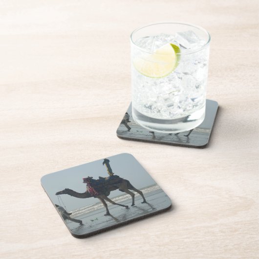 Dessous-de-verre Balade en chameaux tribaux : Marée matinale Sables (Côté Droit)