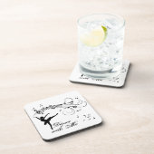 Dessous-de-verre Ballerina Dancing with Music Notes (Côté Droit)