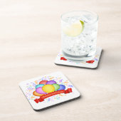 Dessous-de-verre Ballons d'anniversaire et ensemble de Dessous de v (Côté Droit)