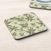 Dessous-de-verre Bamboo on Beige Sheers - Seamless surface (Côté gauche)