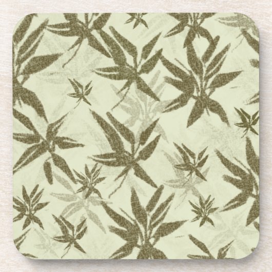 Dessous-de-verre Bamboo on Beige Sheers - Seamless surface (Devant)