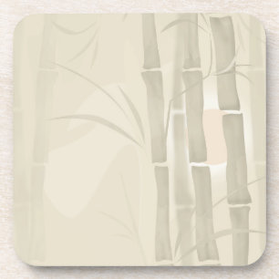 Dessous-de-verre Bambou, arrière - plan beige