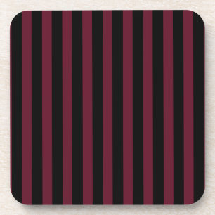 Dessous-de-verre Bande bordeaux et noire