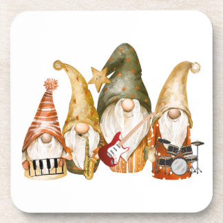 Dessous-de-verre Bande de 4 pièces Gnome sur un