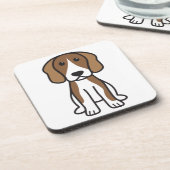 Dessous-de-verre Bande dessinée de chien de beagle (Côté gauche)